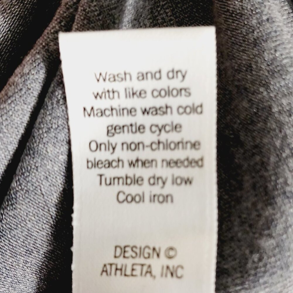 Athleta Gaia Maxi Tank Dress W/ Attached Mini, Side Slit, Small, Gray, Travel - Picture 15 of 15